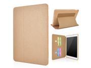 Lightning Streaks Flip Stand Leather Smart Cover Case with Card Slot for iPad Air 2 Gold