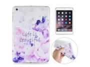 Fashion Colorful Drawing Printed Life Is Beautiful Soft TPU Back Case Cover For iPad Mini 1 2 3
