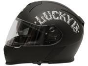 Torc T14 Bullhead Lucky 13 Mako Full Face Motorcycle Helmet Flat Black Large