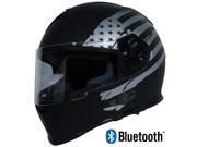 Torc T14B Flag Mako Full Face Blinc Bluetooth Loaded Motorcycle Helmet Flat Black Extra Small