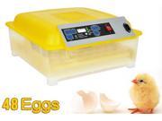 Egg Incubator Hatcher 48 Digital Clear Temperature Control Automatic Turning New