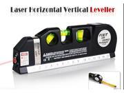 Laser Level Pro 3 with Tape Measure 8FT 250cm Horizontal Vertical Measuring Tool