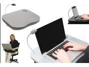 Laptop Desk Cushion with LED Light and Cup Holder PORTABLE