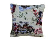 Linen Decorative Throw Pillow case Cushion Cover Little Daisy Design