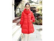 New Fashion Winter Women Down Cotton Coat Long Slim Fur Collar Hooded Coat Jacket