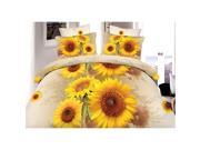 3D Active Printing Winter Queen King Size Bed Quilt Duvet Sheet Cover 9PC Set Upscale Cotton