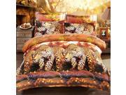 3D Active Printing Winter Queen King Size Bed Quilt Duvet Sheet Cover 22PC Set Upscale Cotton