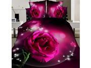 3D Active Printing Winter Queen King Size Bed Quilt Duvet Sheet Cover 7PC Set Upscale Cotton