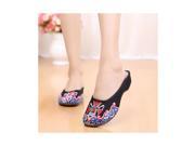 Women Shoes Slippers Embroidered Shoes Slipsole Sandals Black 40