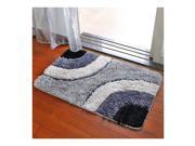 Irregular Color Door Ground Non slip Mat Carpet grey 60*90cm