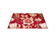 Dacron Non slip Ground Door Foot Mat Carpet red 45*70cm