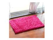 Chenille Carpet Non slip Ground Door Mat rose red 40*60cm