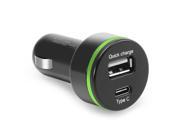 2 Port Type C Quick Car Charger Full speed Charging For Smart Phones