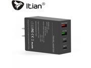 Itian K3 4 Port Type C USB Smart Quick Charger Travel Wall Charger Station