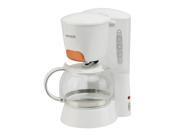 PHY 4 Cup 0.6L Switch Coffee Maker Coffeemaker with Glass Carafe Permanent Filter Semi Transparent Water Tank Orange