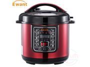 Ewant Stainless Steel Multifunctional Electric Pressure Cooker, Super Safe & Reliable Programmable with 3 Level Pressure Setting, 6 QT, Red