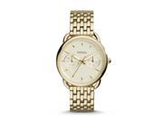 Fossil ES3714 Women s Gold Tone Analog Watch With Golden Dial