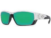 Costa Del Mar Tuna Alley Crystal Green Lens TA39OGMP Polarized Sunglasses