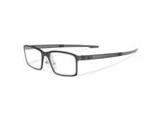 Oakley OX8038 0252 Men s Black Frame Clear Lens 52mm Eyeglasses New In Box
