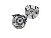 Front Left and Right Wheel Hub Bearings Set Pair 4.6 5.4 L For Ford F150