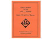 REP092 New Tractor Service Manual For Allis Chalmers WD WD45