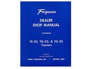 REP090 New Massey Ferguson MF Tractor Dealer Shop Manual TE20 TO20 TO30