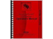 New International Harvester A IMPLEMENTS Operator Manual