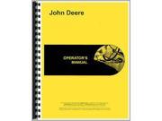 New Operator Manual For John Deere H 1 Plow