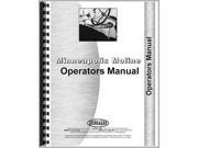 MM O TKPLOW New Operators Parts Manual Made for Minneapolis Moline Plow Models