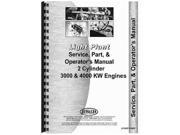 New Light Plant Engine Service Operator Parts Manual LP SOP 3 4000