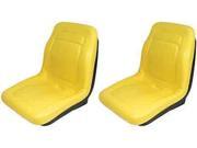 Two 2 New Yellow Seat 18 Made To Fit John Deere Gator 4X4 4X2 4X6