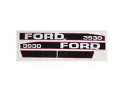 New Ford Hood Decal Kit Red Black Force II 3930