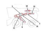 1594240W1 New Combine Feed Impeller Drive Belt for Massey Ferguson 8560 8570