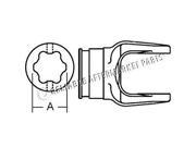 853567 New Series 2400 Inboard Yoke made to fit Ford NH D1000 D800
