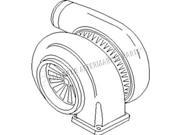 735270C91 New Turbo Charger Made to fit Case IH Tractor Models 1480 3588 3788