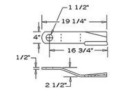 7829BH New CW Lift Rotary Cutter Blade For Bush Hog 109 1109 1166 1209 12512