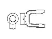 D358224 New Implement Yoke Shear Pin w Hole for John Deere Domestic 35 Series