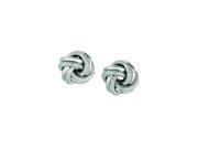 JewelStop 925 Sterling Silver Love Knot Earrings Love knot Earrings