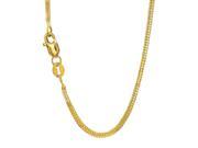 JewelStop 14k Solid Yellow Gold 1 mm Foxtail Chain Necklace Lobster Claw Clasp 16