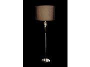 Floor Lamp Fk006floor Modern Contemporary Design Pure Black Fabric Shade with Crystal Decoration For Living Room Bedroom Family Room