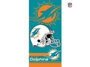 NFL Miami Dolphins Helmet Beach Towel