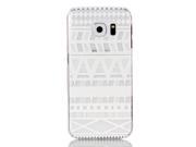 For Samsung Galaxy S6 Edge G9250 Ultra thin Hard PC Snap On Clear Back Case Cover Shell Protector Decorative Pattern