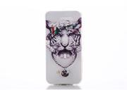 Moonmini TPU Soft Back Case Cover Skin Shell for Samsung Galaxy S6 G9200 White Tiger Pattern