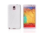 Moonmini Ultra Slim Waterproof TPU Soft Touchable Flip Screen Case Cover with Front and Back Protection for Samsung Galaxy Note 3 N9000 White
