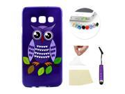 Moonmini Samsung Galaxy A3 Soft TPU Phone Back Case Cover Skin Protective Shell Cartoon Owl