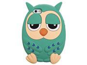 Moonmini 3D Cute Owl Design Silicone Back Phone Case Cover for Apple iPhone 6 Plus 5.5 Inch Green