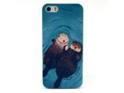 Moonmini Cute Animal Otter Pattern Hard PC Snap On Back Case Cover Shell for iPhone 5 5S