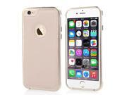 Moonmini for Apple iPhone 6 4.7 inch Metal Bumper Frame Case Hard Back Cover Protector Pink White