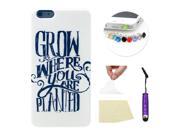 Moonmini Apple iPhone 6 Plus 5.5 inch Soft TPU Phone Back Case Cover Skin Protective Shell Words