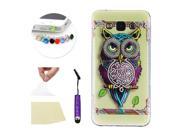 Moonmini Samsung Galaxy E7 Soft TPU Phone Back Case Cover Skin Protective Shell Owl